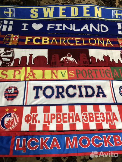 Футбольные и хоккейные шарфы