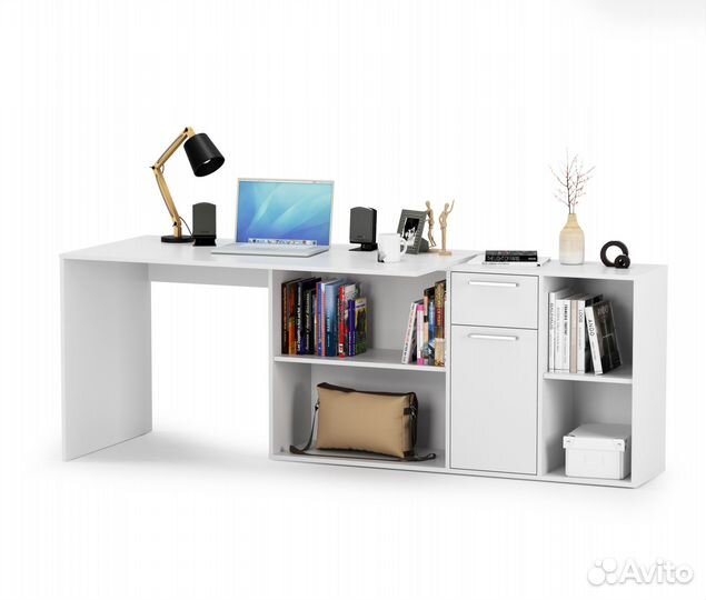 Стол-трансформер письменный Лайт цвет белый