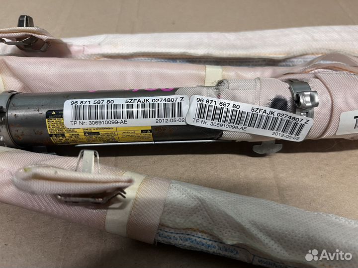 Шторка подушки безопасности Citroen DS4