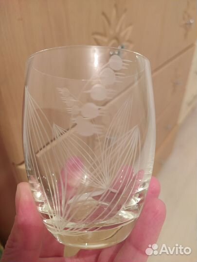 Стаканы с ландышем ретро