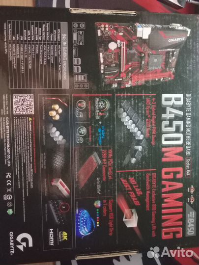 Материнская плата gigabyte B450M Gaming