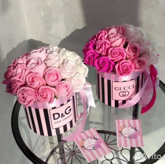 Букеты из мыльных роз к 8 марта