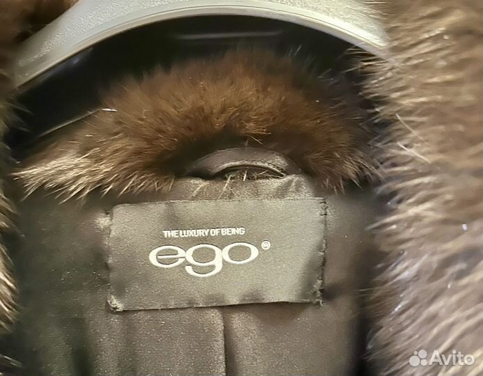 Шуба норковая с воротником из соболя «Ego»