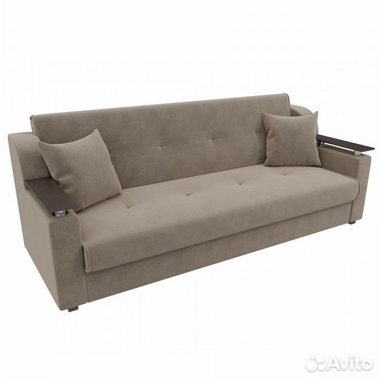 Диван-книжка Сенатор велюр серый