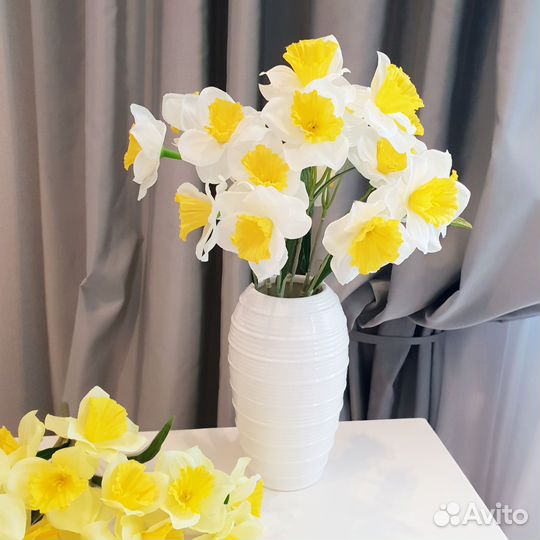 Букет нарциссов, искусственные цветы