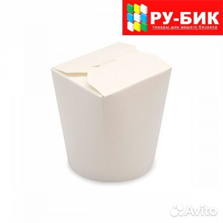 Упаковка для лапши бумажная 500 мл. белая