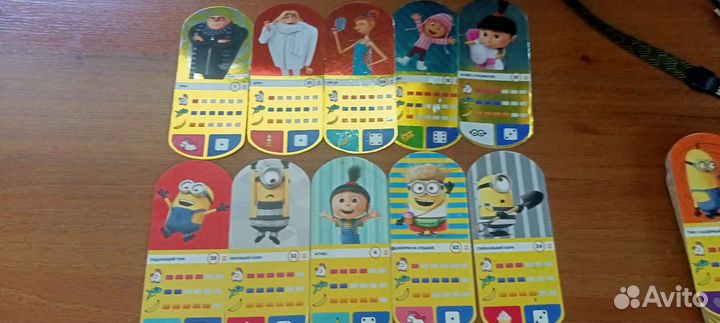 Карточки миньоны + фигурки