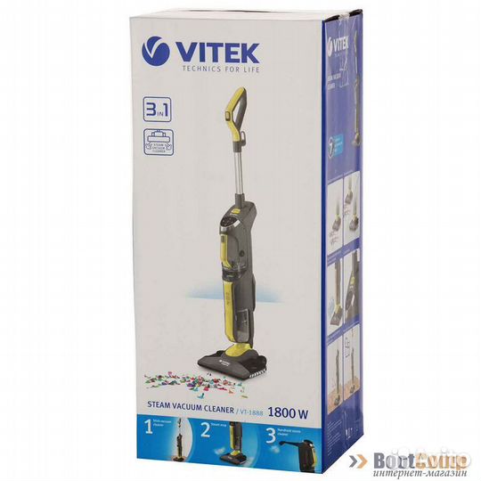 Вертикальный паровой пылесос vitek VT-1888