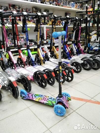 Самокат мини принт / Самокат детский mini print