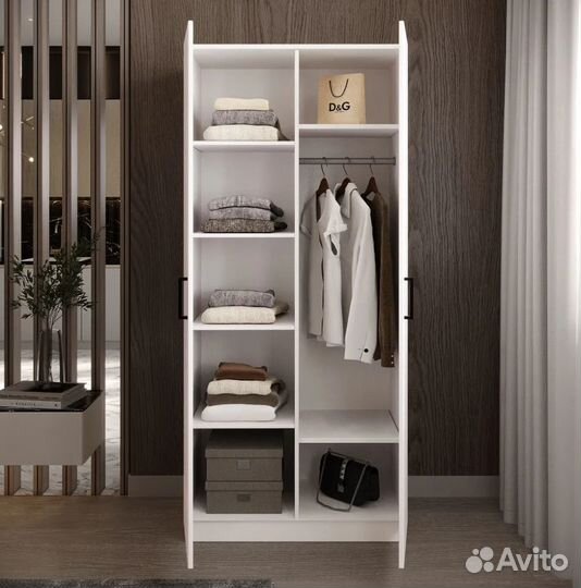 Шкаф распашной с полками новый от производителя