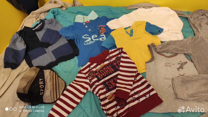 Вещи пакетом на мальчика от 8 мес. до 2,5 лет