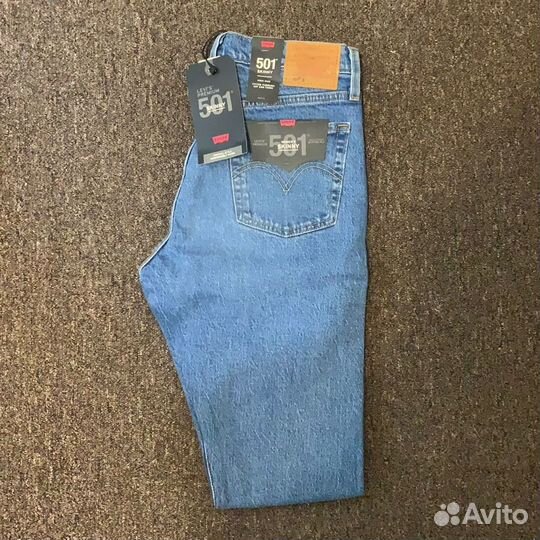 Голубые Levis 501 Прямые Афигенные