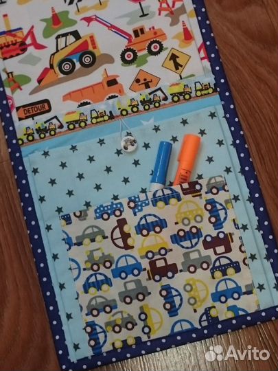 Кармашек в детский сад для мальчика Транспорт