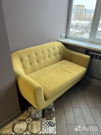 Диван Роттердам Velvet Yellow