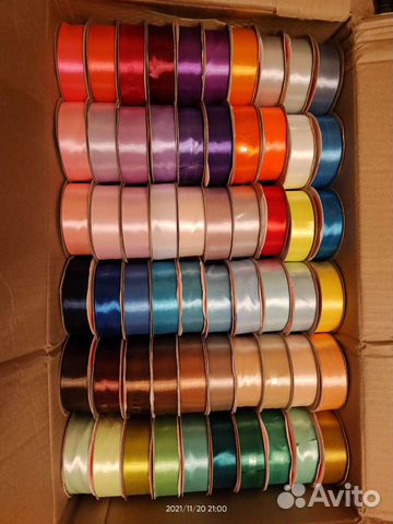 Атласные ленты метражом от 1 метра купить в Москве | Хобби и отдых | Авито