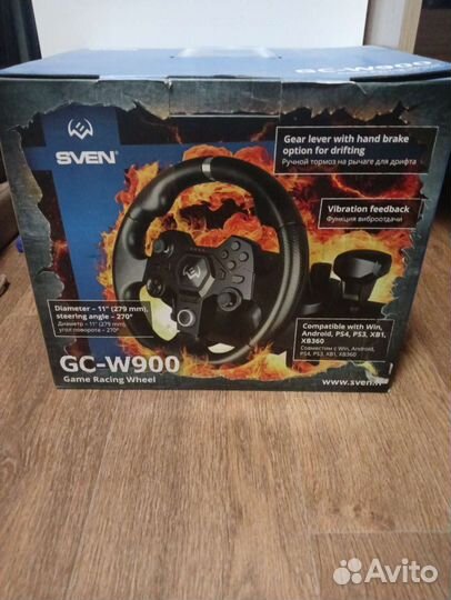 Игровой руль с педалями