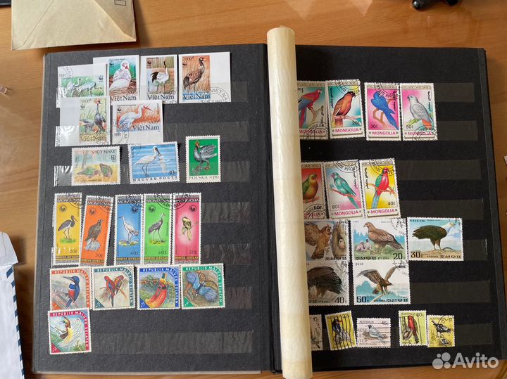 Альбом с марками животные, птицы, бабочки