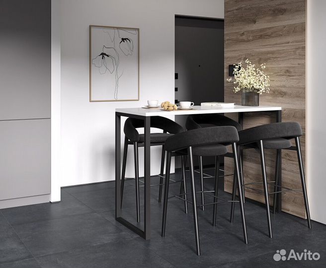 Cement Strength Graphite Керамогранит темно-серый 60х120 Матовый