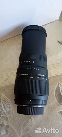 Объектив Sigma AF 70-300mm f/4-5.6 DG macro nikon