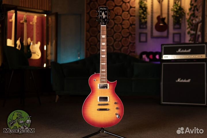 Harley Benton SC-Custom II Honey Burst Flame