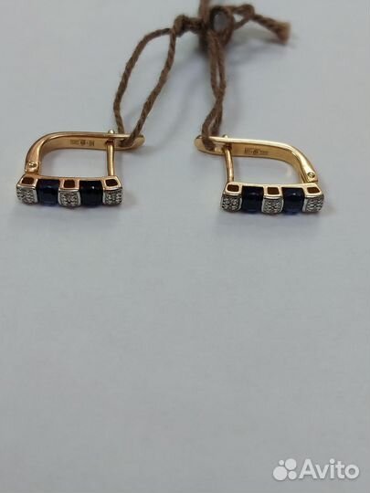 Золотые серьги проба 585 Арт.007584460124