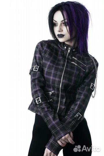 Куртка Женская Killstar Roz Zip Jacket Tartan