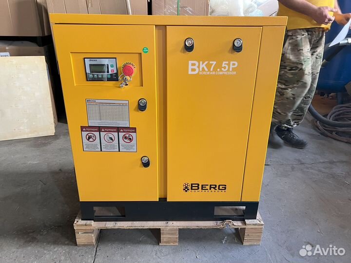 Винтовой компрессор 7.5 кВт с гарантией