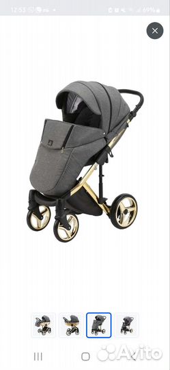 Коляска 2 в 1 adamex chantal