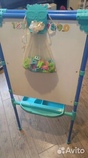 Мольберт детский с магнитной стороной