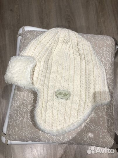 Шапка-ушанка вязанная