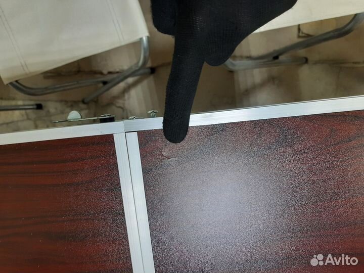 Стол складной для отдыха 120 см с 4 табуретами