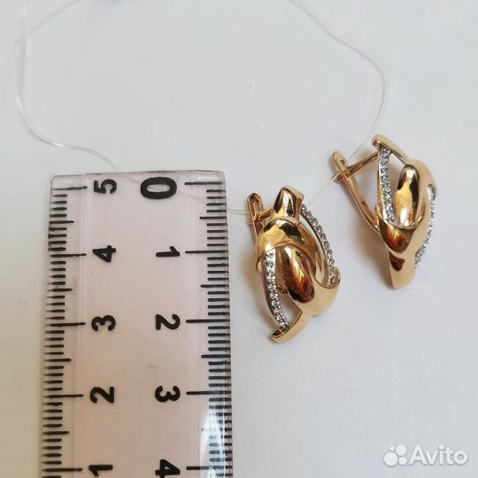 Золотые серьги, dinastia, 585 проба