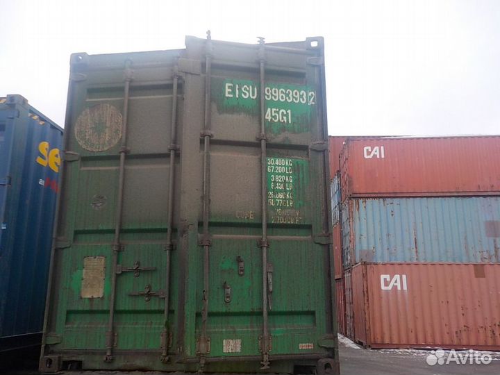 Контейнер 40 футов высокий б/у eisu9963932