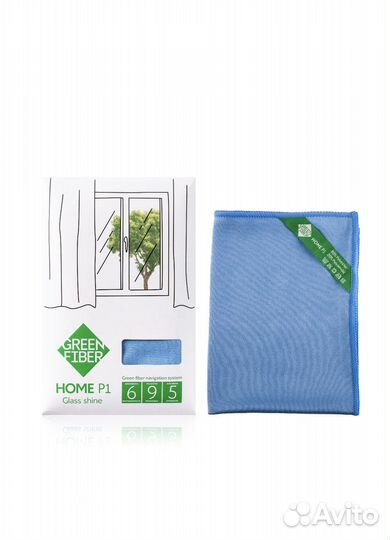 Салфетка гринвей для стекол и зеркал