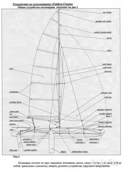 Парусный катамаран Тайфун-Спорт