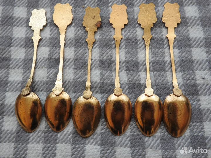 Ложки сувенирные с эмалью 