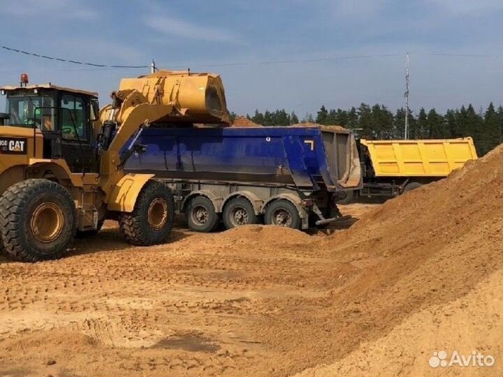 Песок \ Щебень намывной средний от 3кубов