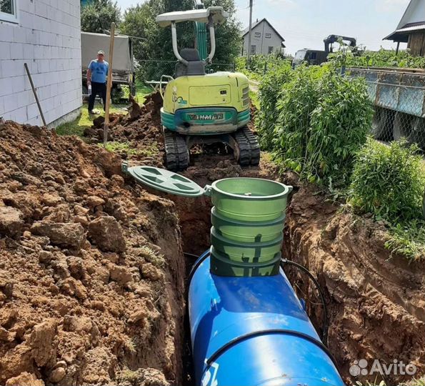 Услуги миниэкскаватора копка фундамента траншей