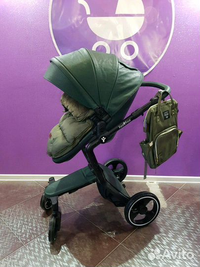 Коляска Foofoo 2в1 (green)