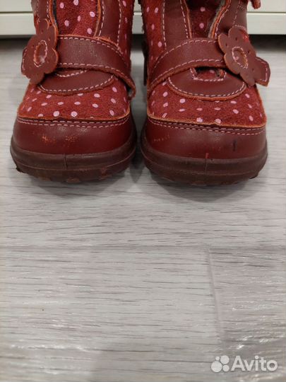 Ботинки на девочку котофей 23 утепленные
