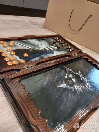 Нарды и шахматы ручной работы