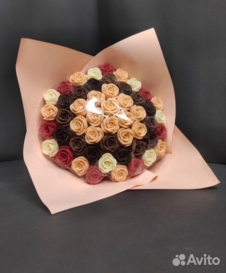 Шоколадные Розы - 51 шт в Букете
