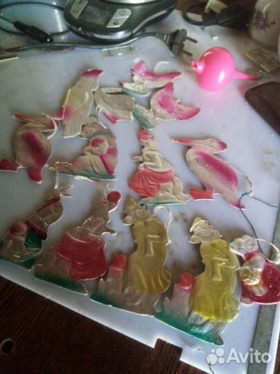 Елочные игрушки СССР картонаж