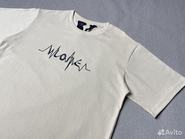 Футболка Vlone Pulse бежевая