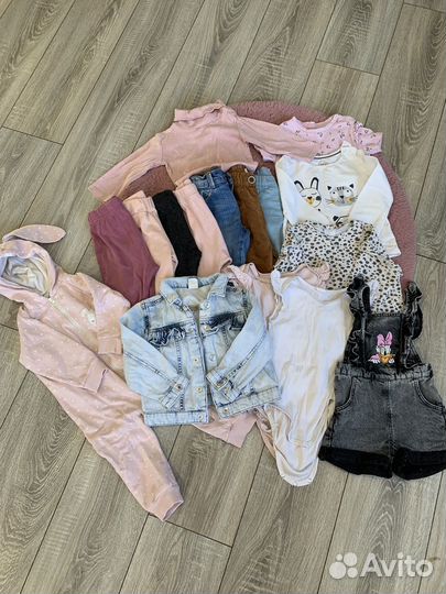 Вещи пакетом для девочки 80-86 zara hm