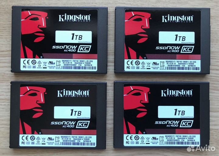 Супер SSD 1Tb Kingston KC400 (1600TBW, идеал)