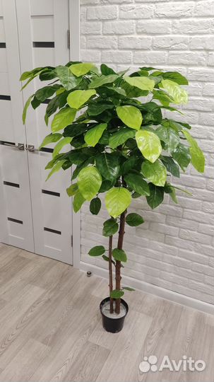 Искусственное дерево, искусственные цветы, фикус