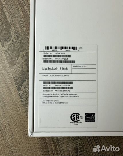 Apple MacBook air m1