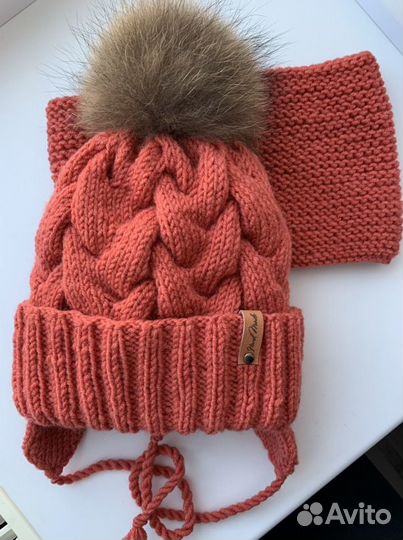 Комплект шапка и снуд