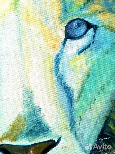 Картина маслом Лев